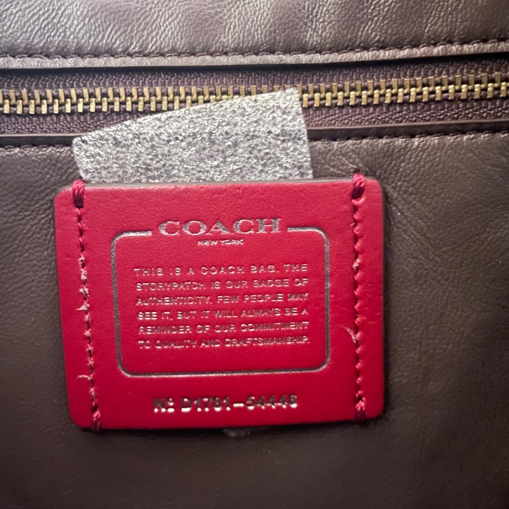 Coach Nomad Glovetanned Leather Lined Cherry Red 54446 Crossbody Bag - Picture 11 of 12